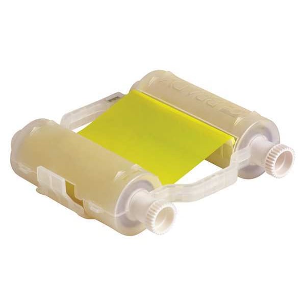 Brady Printer Ribbon, 4-21/64" W, 200 ft. L, Process Yellow - B30-R10000-PRCYEL