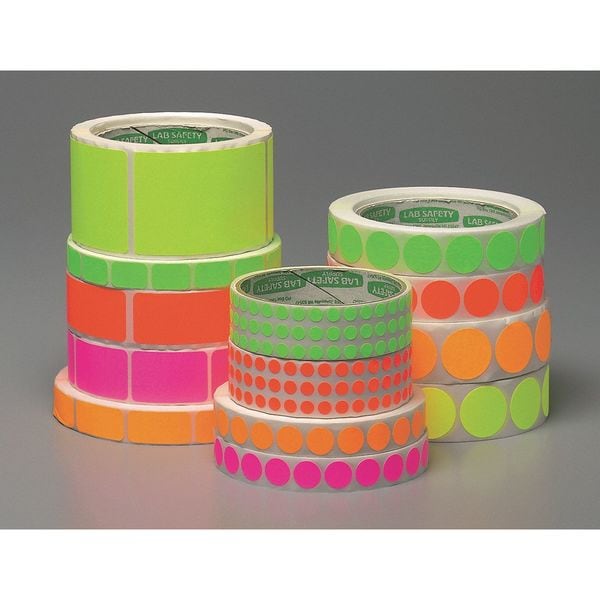 Zoro Select 1/2" Self-Adhesive Square Label, Pk1000, 3VCP5 - 3VCP5