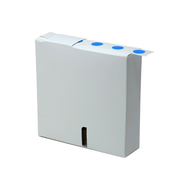 Globe Scientific Label Rolls, Cryo, 13mm Dots, for 1.5-2mL Tubes, Blue, 1000PK - LCR-13B