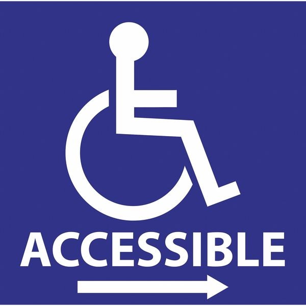 Zing Handicap Labels, 6 In H x 6 In W, PK2, 2716 - 2716