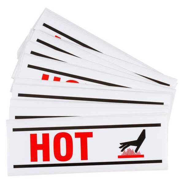 Brady Label, Vinyl, 3 1/2 H, 10" W, PK25 - 8817