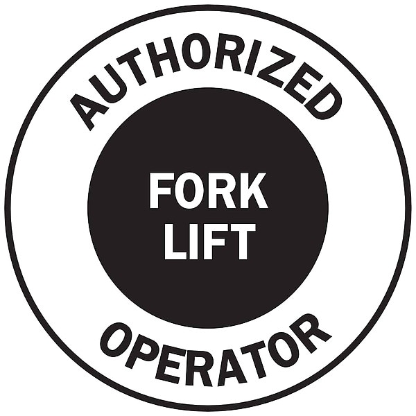 Brady Hard Hat Emblem Label, English, PK4, 49554 - 49554