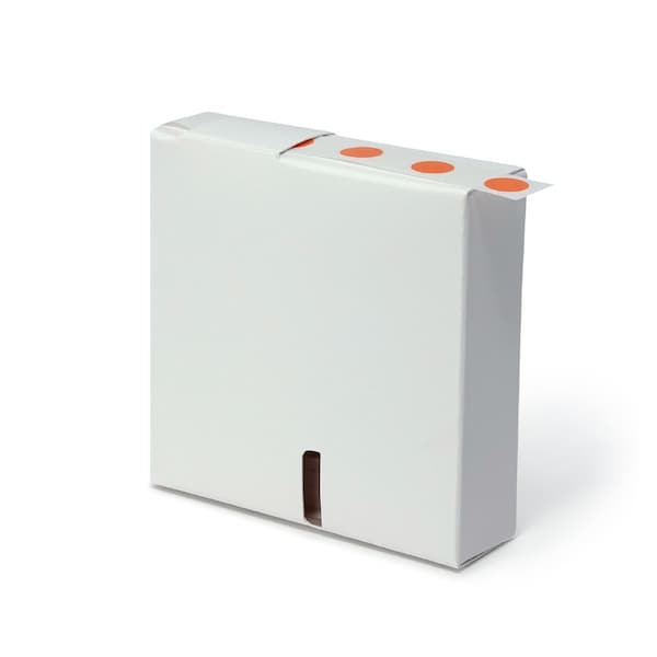 Globe Scientific Label Rolls, Cryo, 13mm Dots, for 1.5-2mL Tubes, Orange, 1000PK - LCR-13N