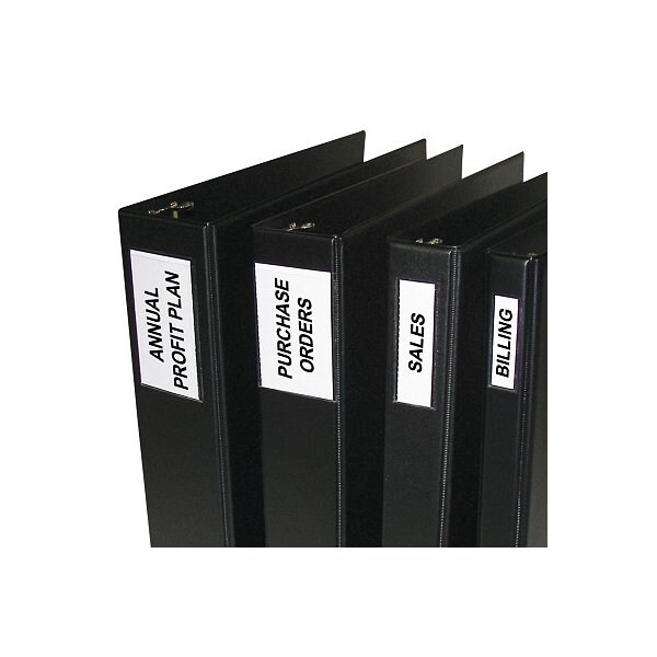 C-Line Products SelfAdhesive Binder Labels, 1 12 Inch Binders, 34 x 2 12, 12PK Set of 5 PK, 60PK - 70013-BX