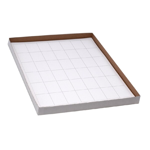 Globe Scientific Label Sheets, Cryo, 28x44mm, for Racks and Boxes, 20 Sheets, 42 Labels per Sheet, White, 840PK - LCS-28X44W