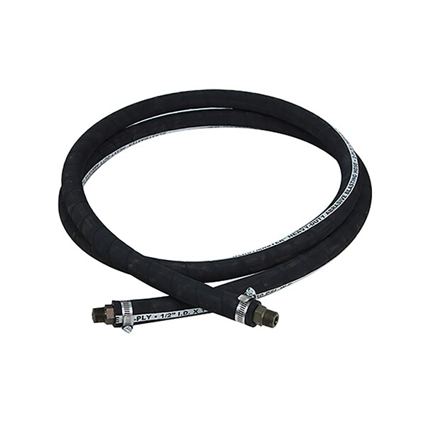 Marco 1/2" ID x 25 Ft. Black Heavy-Duty Abrasive Blasting Hose with 10L174 - 10L850120