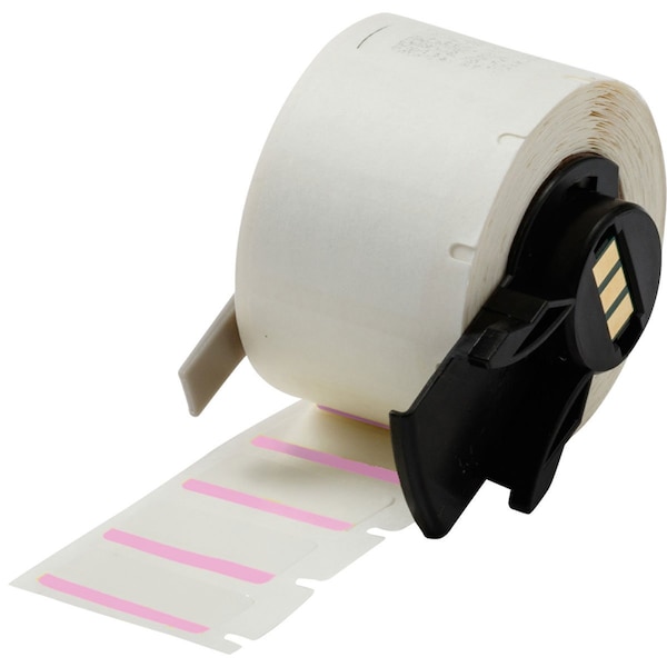 Brady Label, Color Pink/White, 1/2" W, 1/2" H - M6-17-494-PK