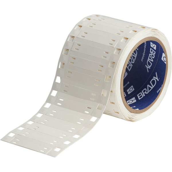 Brady Tag Polyvinylidene Fluoride 0.41 in H x 2.025 in W White 1500/RL - HSCMHT-410-2-W-1.5
