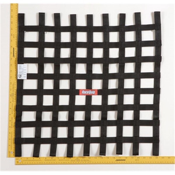 Omnisports 726009 24 x 24 in. SFI Black Ribbon Net - OM777265
