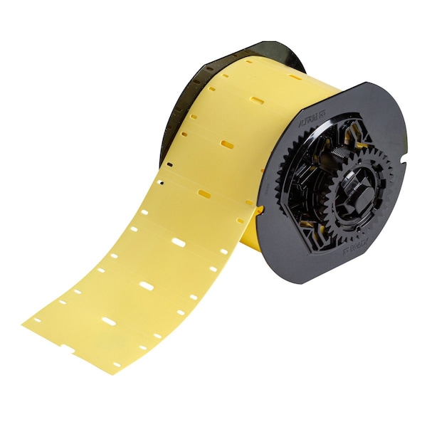 Brady Cable Tags 0.98in H x 2.95in W Thermoplastic Polyether Polyurethane Yellow 250/RL - B33-75X25-7643-YL