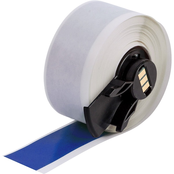 Brady Label, Vinyl, Color Blue, 1" W - M6C-1000-595-BL