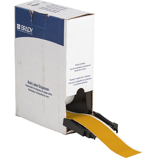 Brady Label, 2 in W, Outdoor, Yellow - BM7C-2000-584-YL