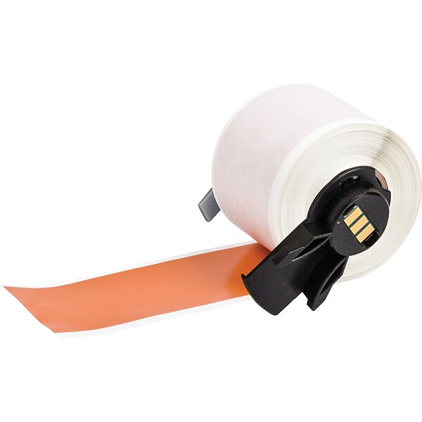Brady Label, 1 29/32 in W, Outdoor, Orange - M6C-1900-439-OR
