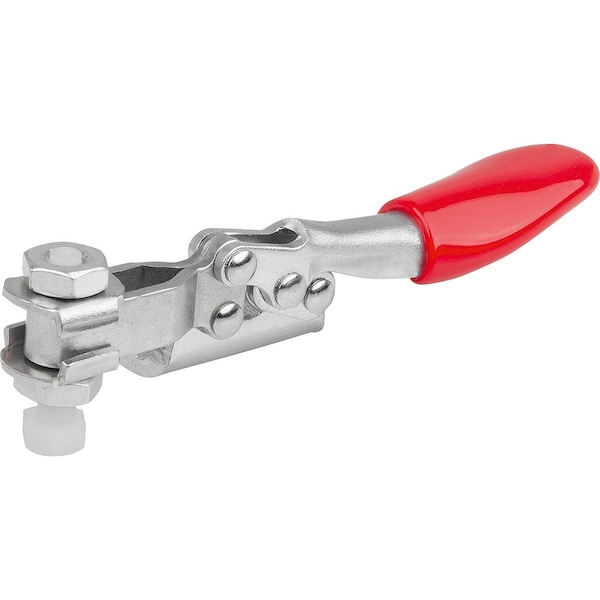 Kipp Toggle Clamp Horizontal Mini, Horizontal Foot F1=250, Adj Clamping Spind M04X20, Steel Electro - K1544.0250