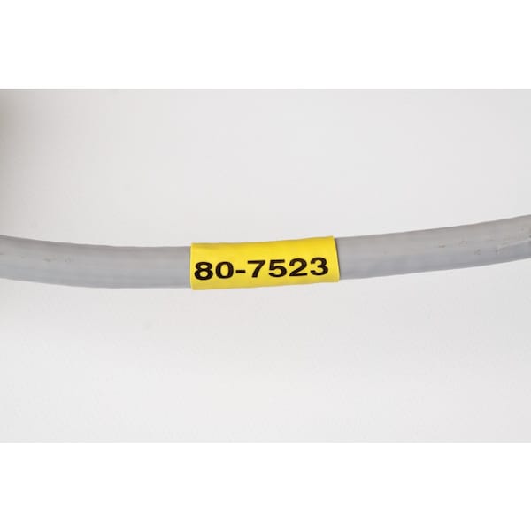 Brady B33 Series Low Smoke Zero Halogen PermaSleeve Heat Shrink Tubing, 1.5 in. Dia x 2 in. W, Yellow - B33D-1500-2-7641Y