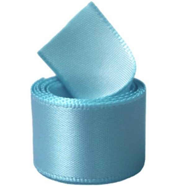 Papilion Papilion R074400120317100Y .5 in. Double-Face Satin Ribbon 100 Yards - Misty Turquoise - R074400120317100Y