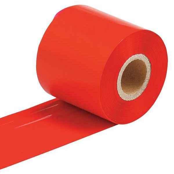 Brady Thermal Transfer Printer Ribbon, 2-23/64" W, 984 ft. L, Red - R4500-RD