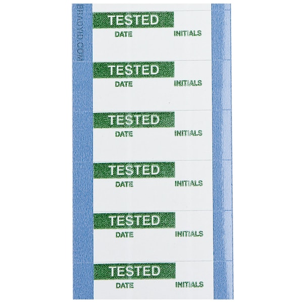 Brady Quality Control Labels 0.625" H x, PK 25, WOX-38-PK - WOX-38-PK