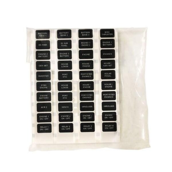 Egis Mobile Electric Label Set, Marine Battery Systems 40 Labels - EGIS/8021B