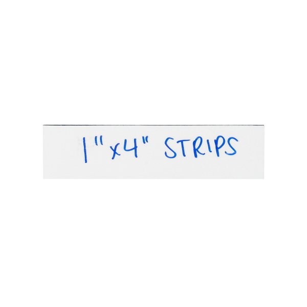 Bsc Preferred 1 x 4'' White Warehouse Labels - Magnetic Strips, 25PK - BUY00019276