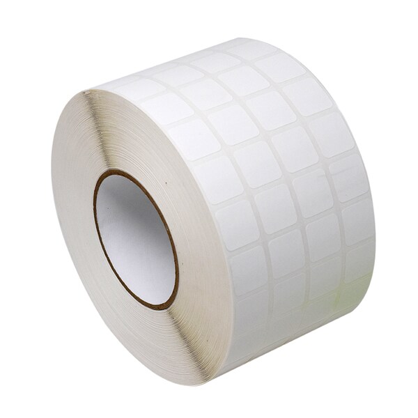 Nevs Thermal Transfer Slide Label, 7/8" x 7/8", 4 Across White - CB-SL-78-TT-4