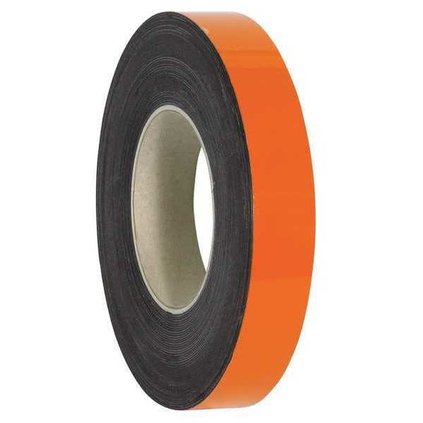 Partners Brand Warehouse Labels, Magnetic Rolls, 1" x 50', Orange, 1/Case - LH125