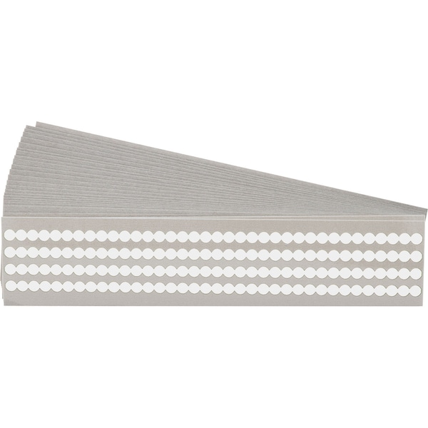 Brady Quik-Dot Markers Vinyl 0.250 in Di, PK 25 - QD-25-WT-PK