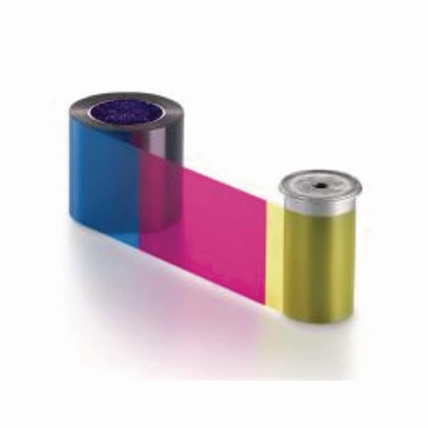 Datacard Entrust Full Color 2-Sided Ribbon Kit, Black/Cyan/Magenta/Yellow/Topcoat Protective Layer - 525100-005