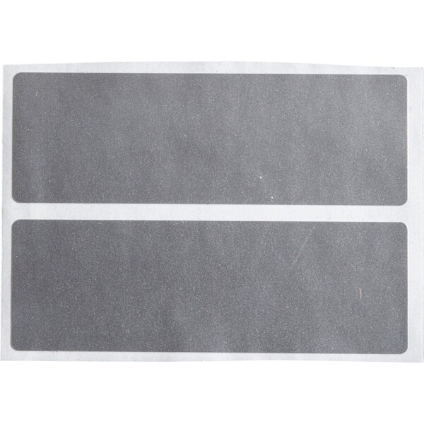 Brady Weather Resistant Polyester Outdoor Labels 1 in H x 3 in W Silver 3000/RL - THT-18-8591-3-SL