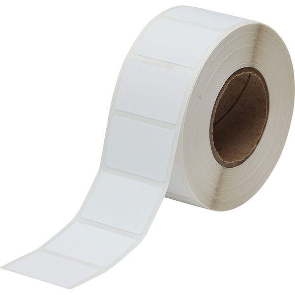 Brady BradyJet J2000 Paper Labels 1 in H x 1.5 in W White 1050/RL - J20-235-2550