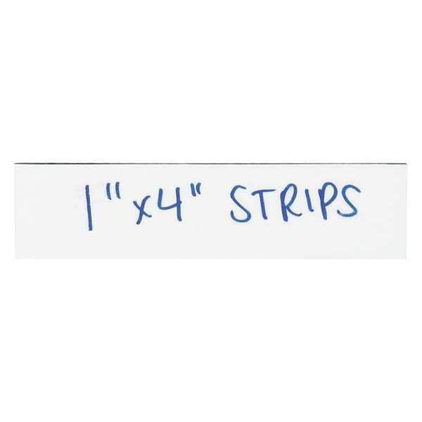 Partners Brand Warehouse Labels, Magnetic Strips, 1" x 4", White, 25/Case - LH172