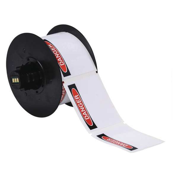 Brady Label Cartridge, Black/Red/White, Labels/Roll: 100 - B30-25-854-OSHADA