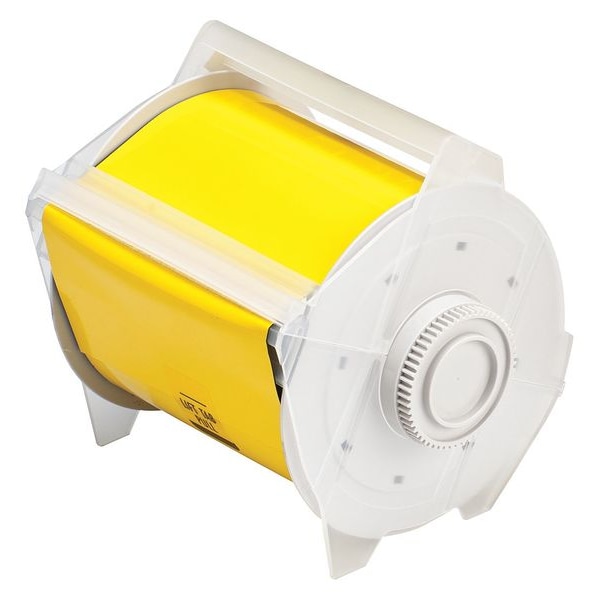Brady Label Tape Cartridge, Yellow, Labels/Roll: Continuous - 76688
