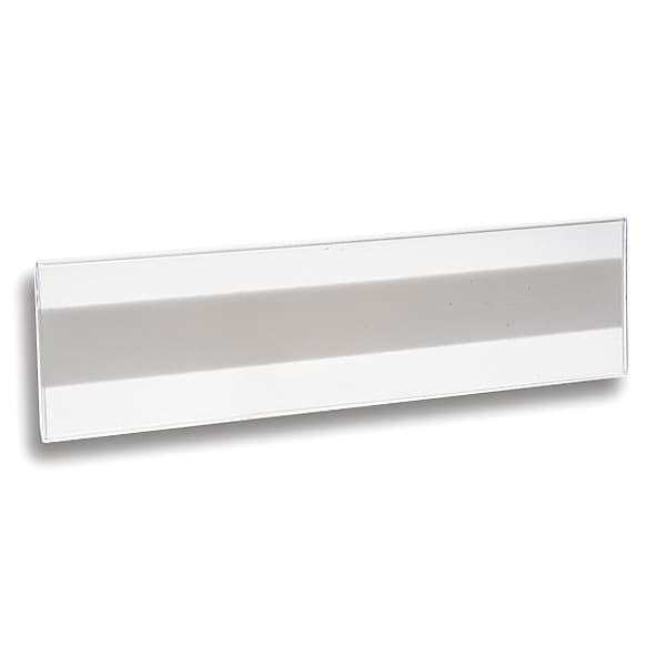 Aigner Index Label Holder, Clear, Matte, Slide-In, PK12 - L-81