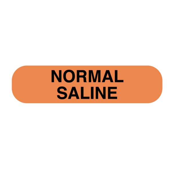 Nevs Normal Saline 5/16" x 1-1/4" Flr Orange w/Black - N-2544
