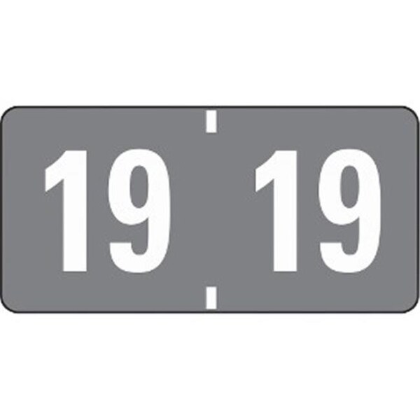 Smead Smead Manufacturing 68319 Label Etyj 2019; 500 Per Roll - Gray - 68319