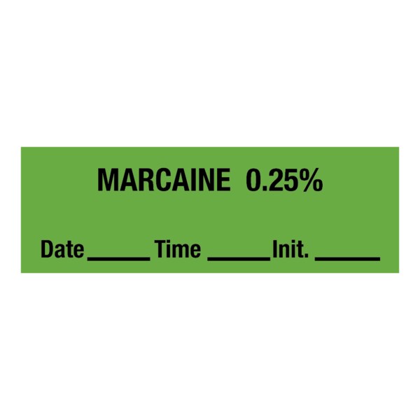 Nevs Marcaine 0.25% _mg/ml DTI 1/2 x 500 Green w/Black - SANT-323