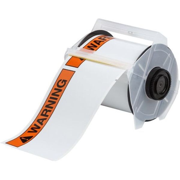 Brady Thermal Transfer Label, Black/Orange, Labels/Roll: 165 - 121561