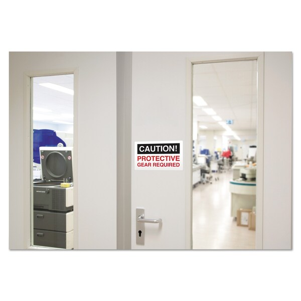 Avery Durable Permanent ID Labels w/TrueBlock, Laser, 5x8.13, White, PK100 - 06579