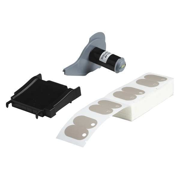 Brady Label Cartridge, Gray, Labels/Roll: 100 - M71-110-145FR-GY