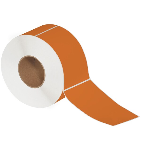 Tape Logic 4 x 6 1/2in Orange Direct Thermal Labels - THL540