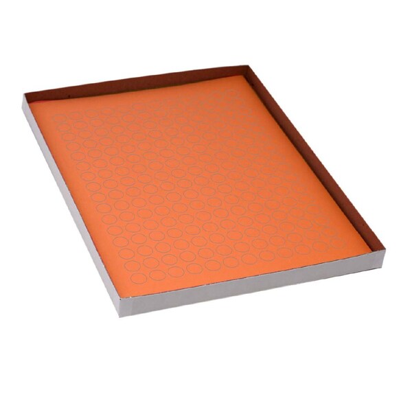 Globe Scientific Label Sheets, Cryo, 13mm Dots, for 1.5-2mL Tubes, 20 Sheets, 192 Labels per Sheet, Orange, 3840PK - LCS-D13N