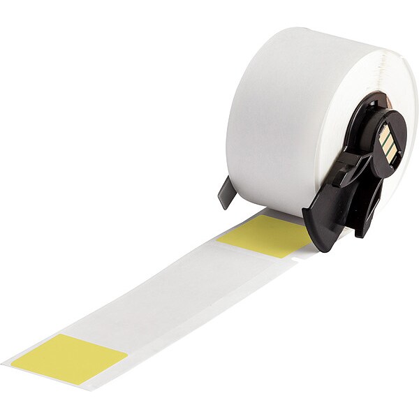Brady Label, 1 in W, Clear; Yellow - M6-23-427-YL