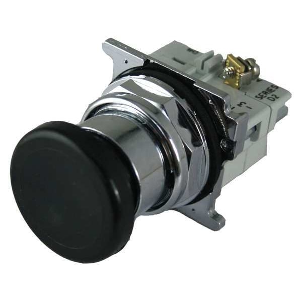 Botón pulsador para ubicaciones peligrosas de Eaton con contactos, 30 mm, 2 NC, 2 NO, negro - 10250T711B