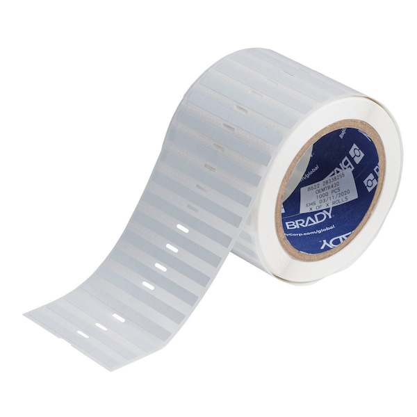 Brady Polyester Chemical Resistant Laboratory Labels 0.25 in H x 0.374 in W WT 2000/RL - THT-289-492-2-WT