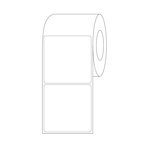 Nevs ISBT 128 Blank Direct Thermal 4" x 4" - BBC-DT-44-3