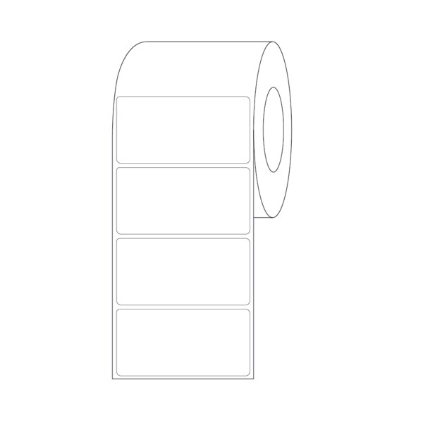 Nevs ISBT 128 Blank Direct Thermal 2" x 4" - BBC-TT-24-3
