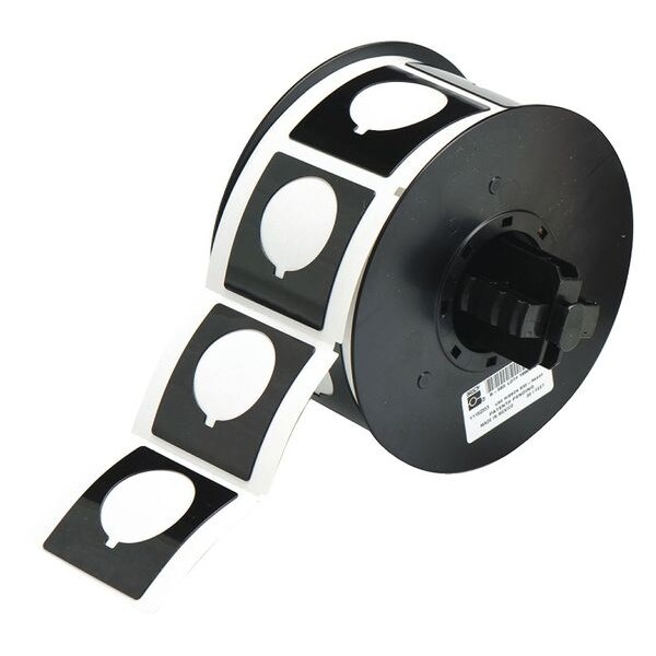 Brady Raised Profile Label, Black, 1.800 In. - B30EP-169-593-BK