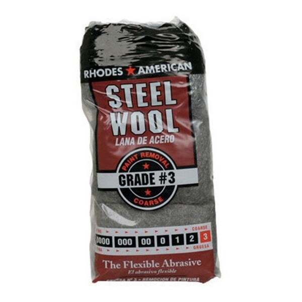 Homax Homax 1361120 Number 3 Coarse Steel Wool - Pack of 12 - 1361120