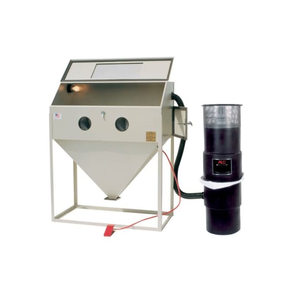 S And H Industries ALC Top & Side Open Blast Cabinet W/ Dust Collector, Steel - 40411